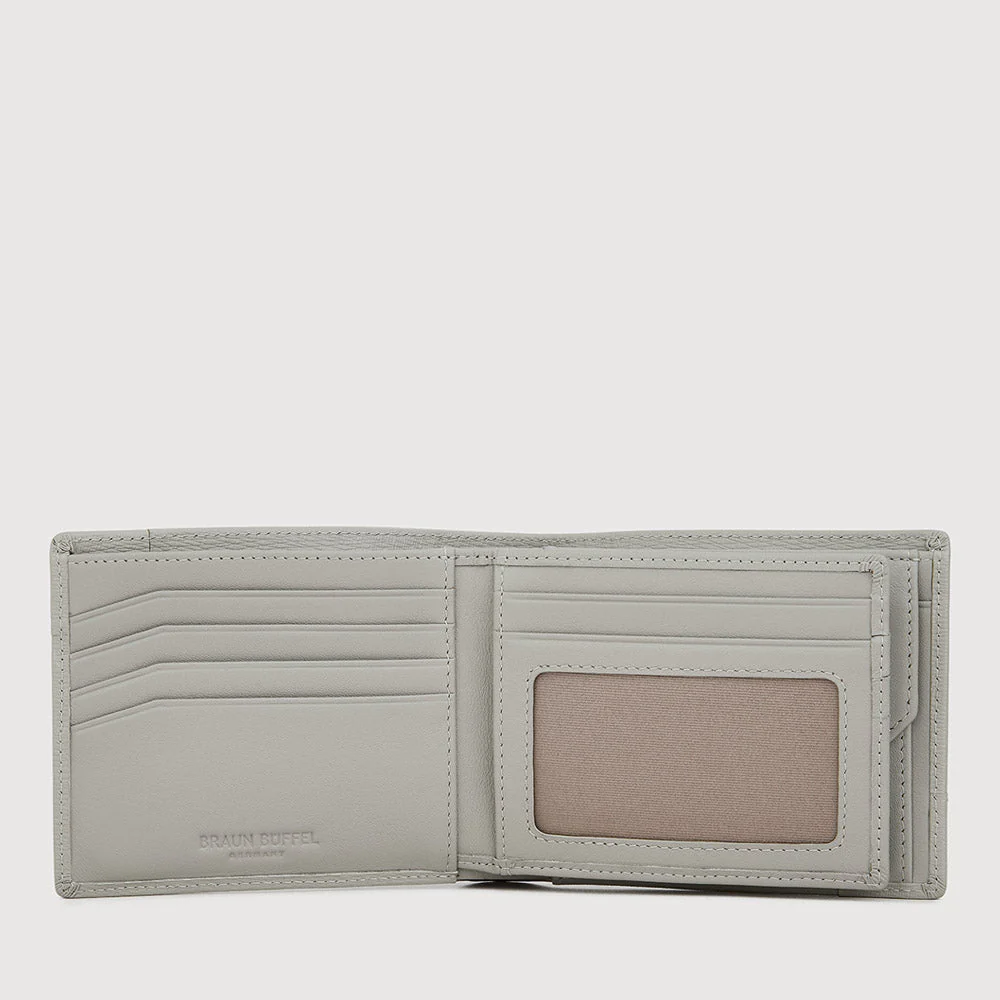 SLATE CENTRE FLAP WALLET WITH COIN COMPARTMENT - Image 4