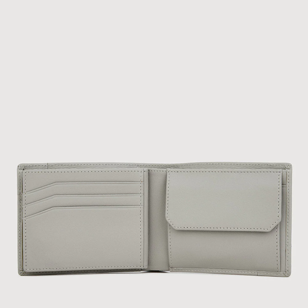 SLATE CENTRE FLAP WALLET WITH COIN COMPARTMENT - Image 5