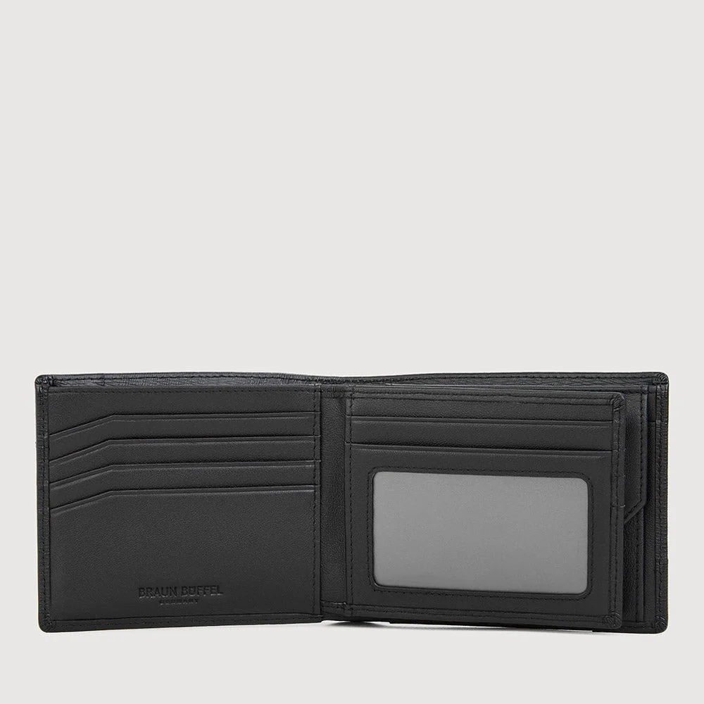 SLATE CENTRE FLAP WALLET WITH COIN COMPARTMENT - Image 9